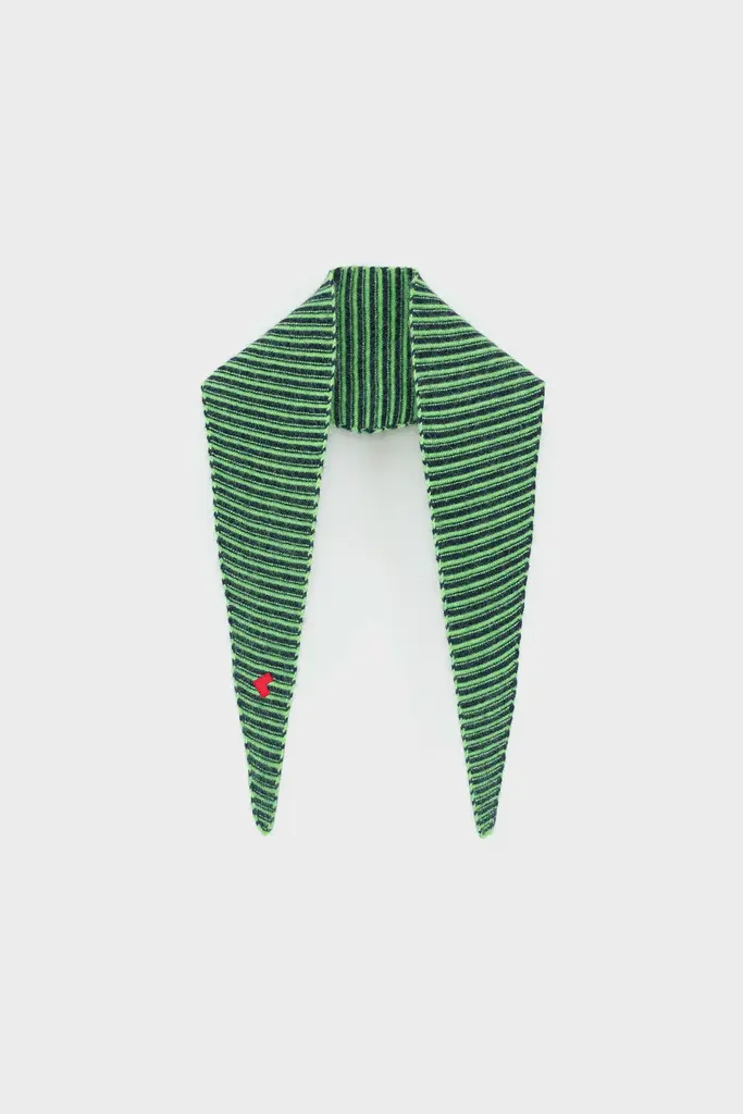 Bellerose Dusol  Green Stripe Scarf