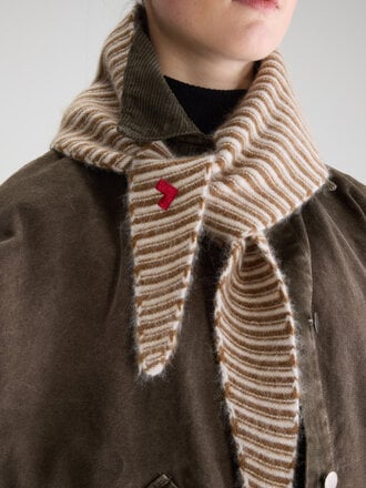 Bellerose Dusol Beige Stripe Scarf