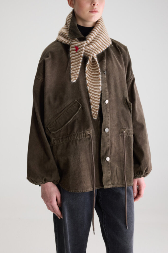 Bellerose Dusol Beige Stripe Scarf