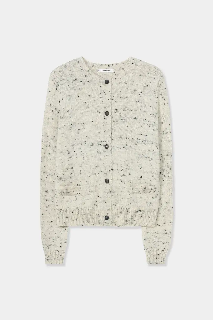 Cordera Merino Wool Flecked Cardigan