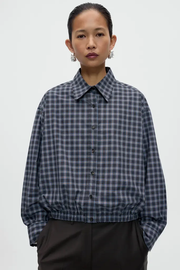 Cordera Checked Bomber Shirt