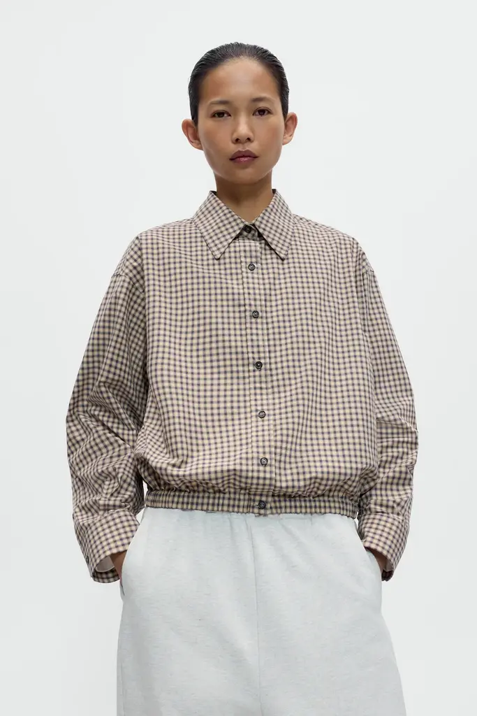 Cordera Checked Bomber Shirt