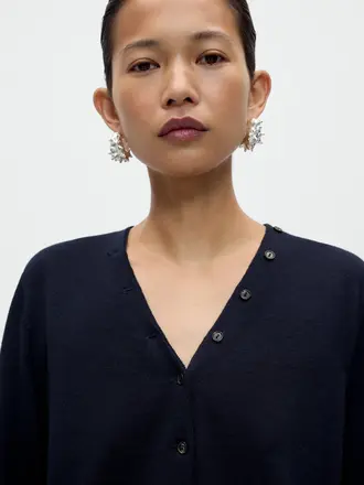 Cordera Merino Wool Button Cardigan