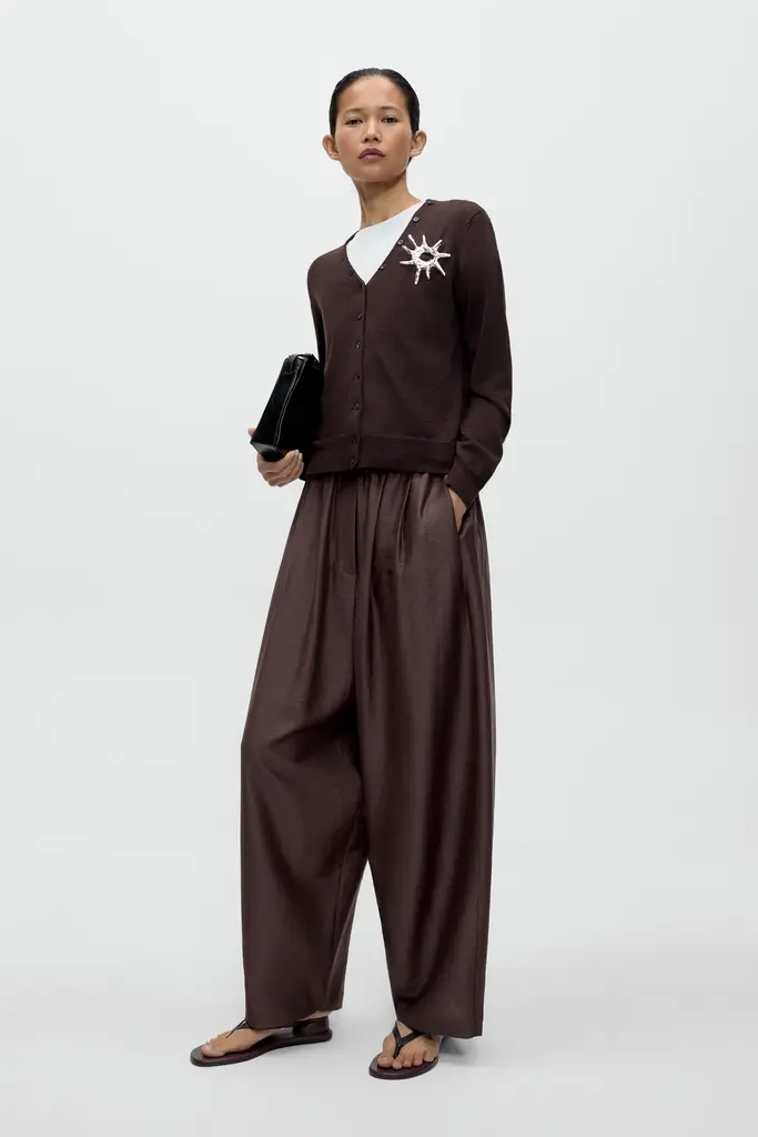 Cordera Merino Wool Button Cardigan