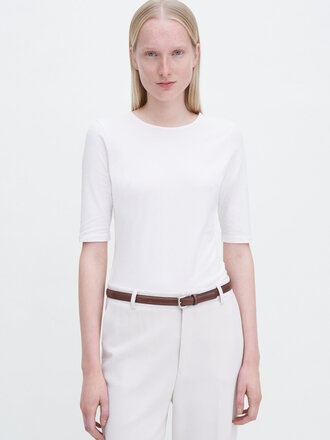 Filippa K Cotton Stretch Elbow Sleeve T-shirt