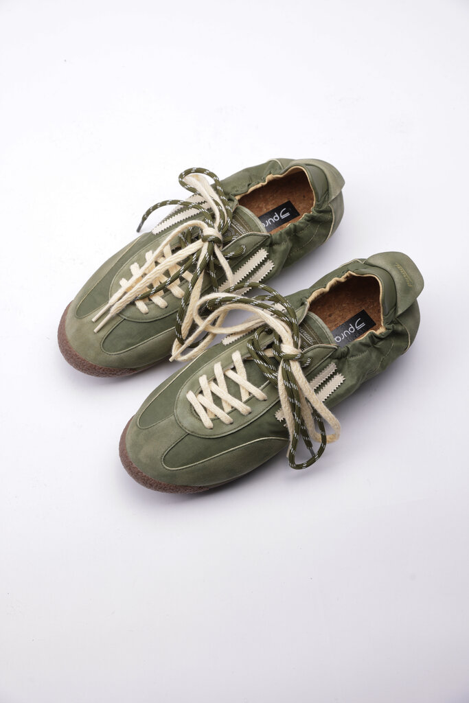 puraai Panther Dyed Nylon Sneakers
