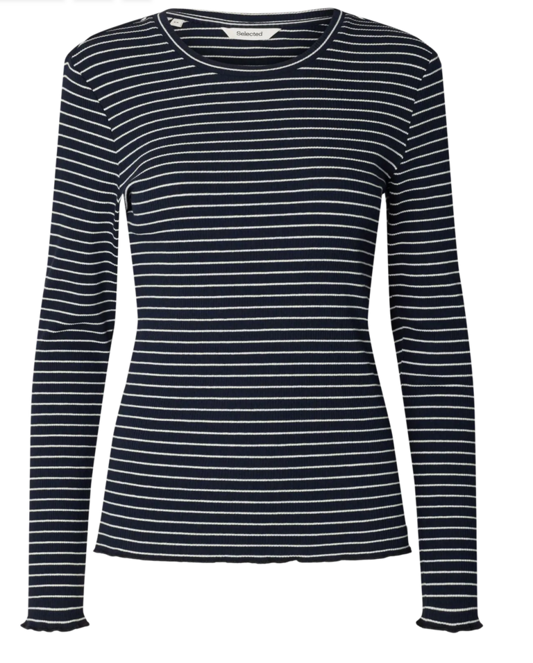 Selected Anna Crew Neck Tee