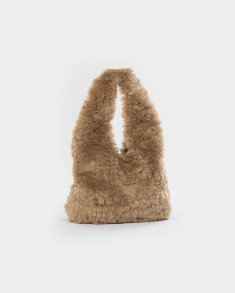 Knit-ted Furry Bag Hazel