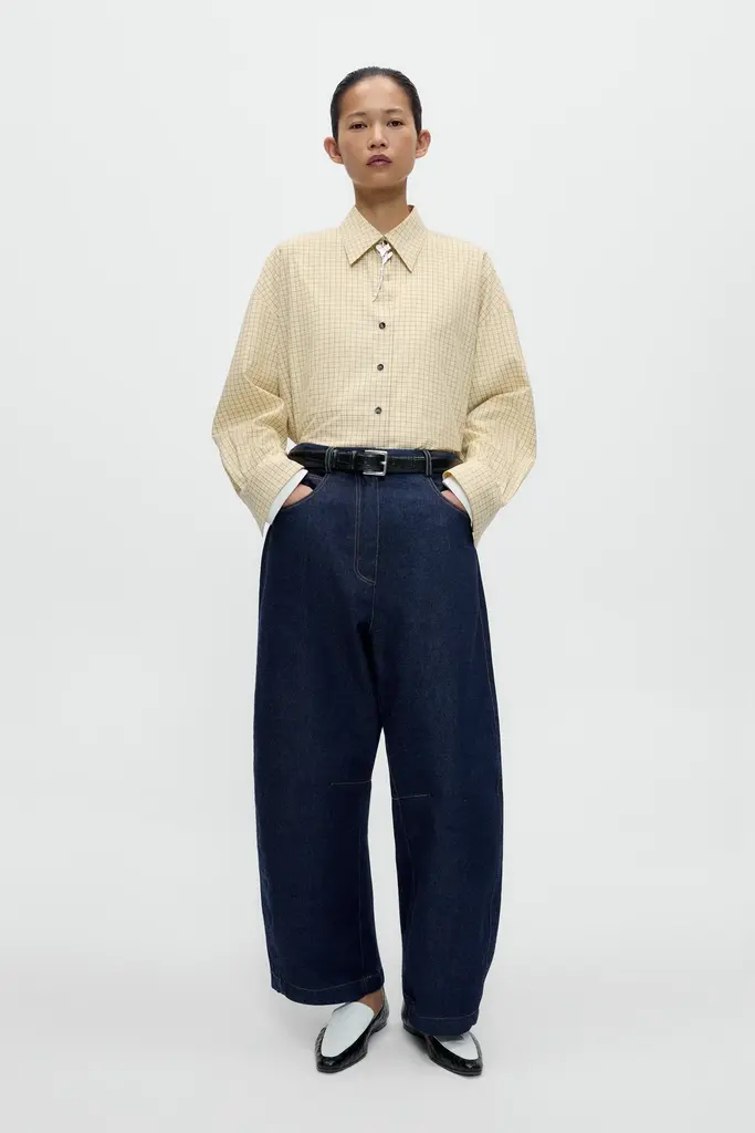 Cordera Curved Baggy Jeans