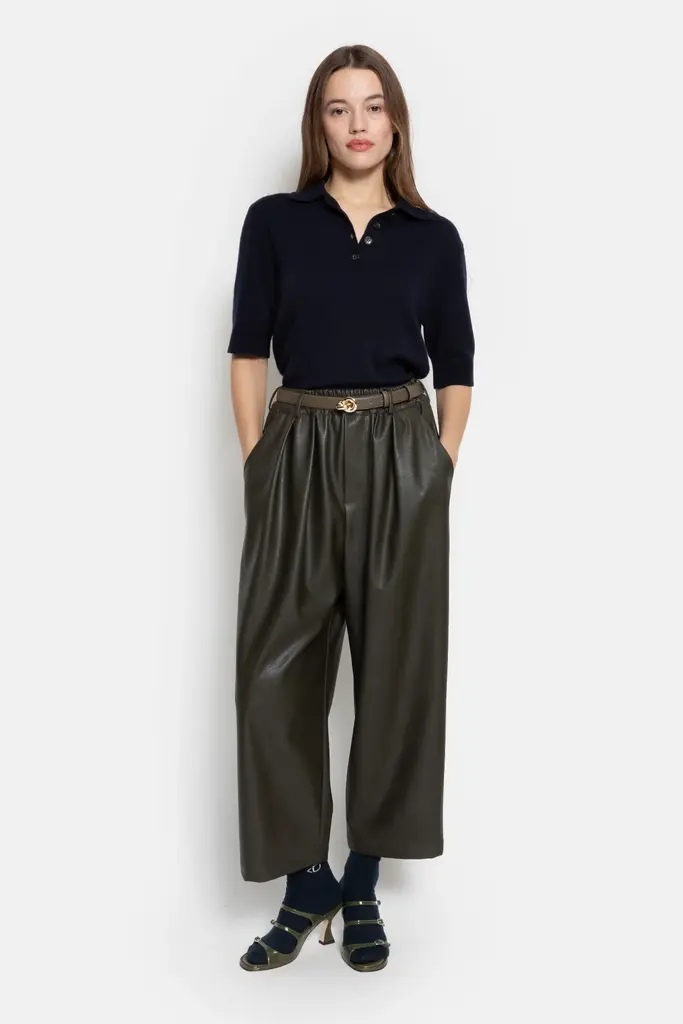 Ame Antwerp Kick Fake Leather Pants