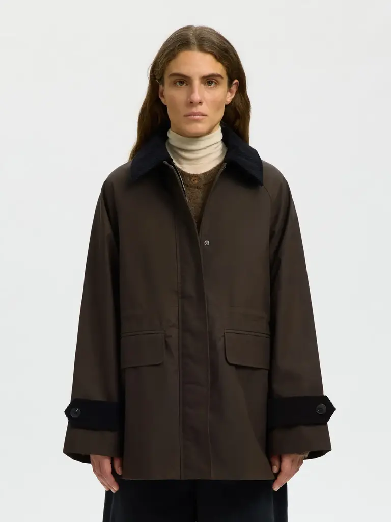 Selected Wilma waxed jacket