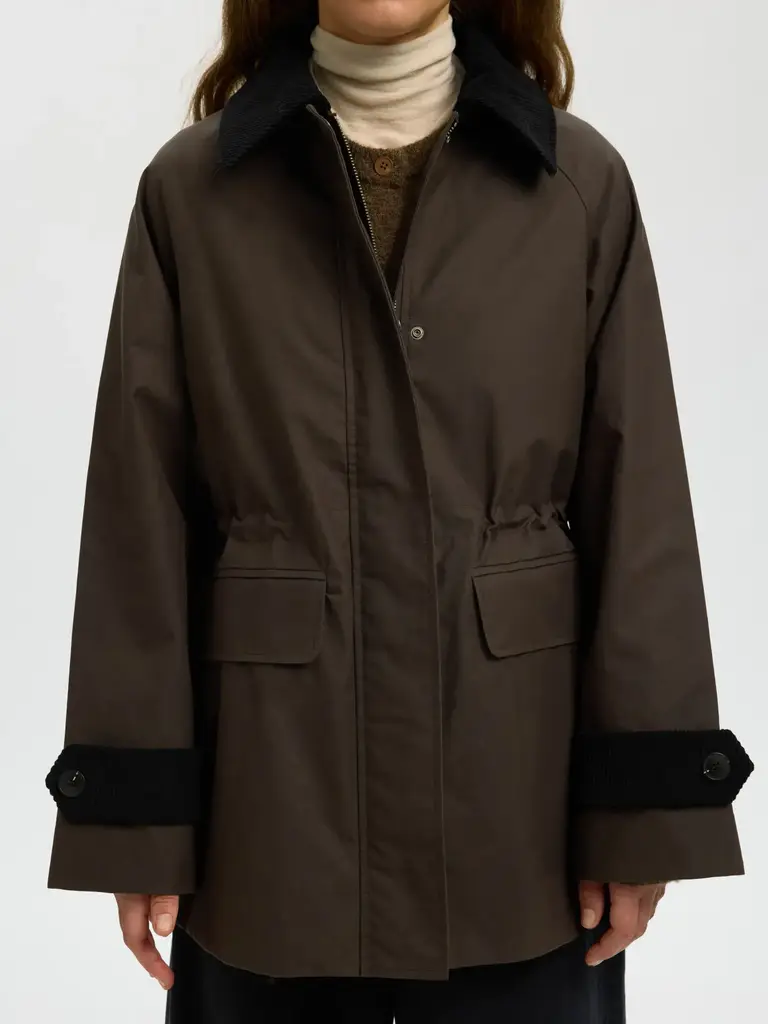 Selected Wilma waxed jacket