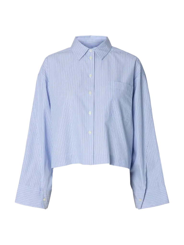 Selected Dannie cropped boxy shirt