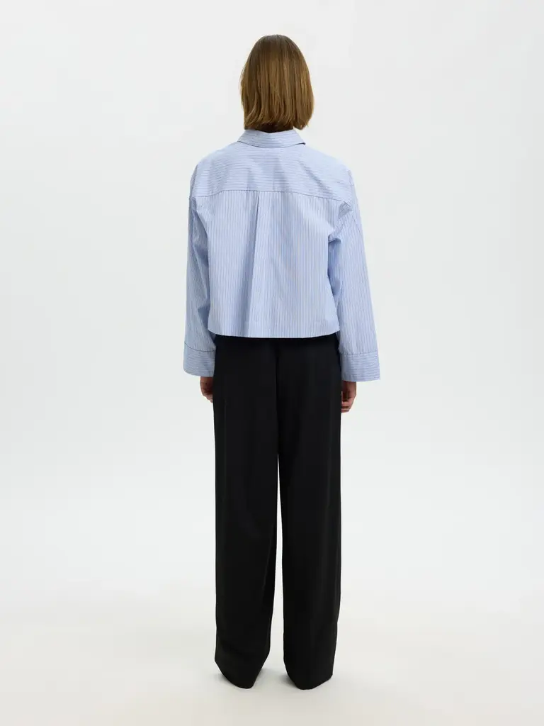 Selected Dannie cropped boxy shirt