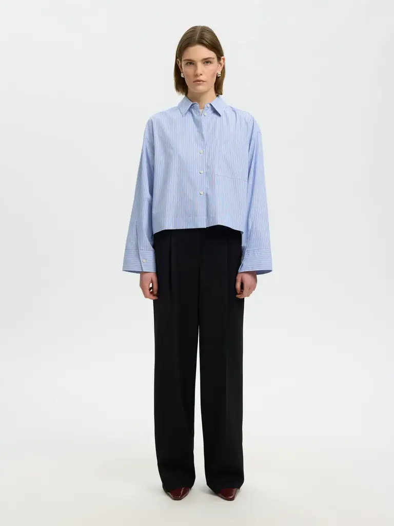 Selected Dannie cropped boxy shirt