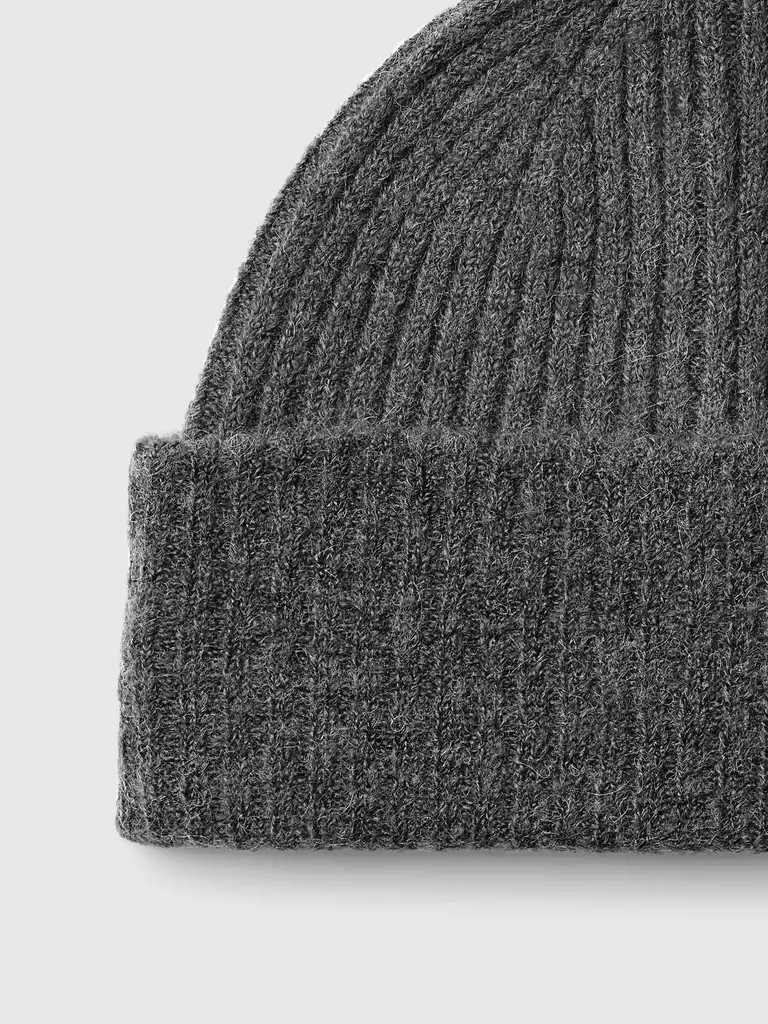 Selected Lulu Beanie Medium Grey Melange