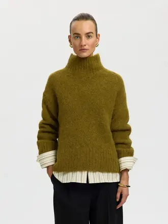 Selected Gabriella Knit High Neck