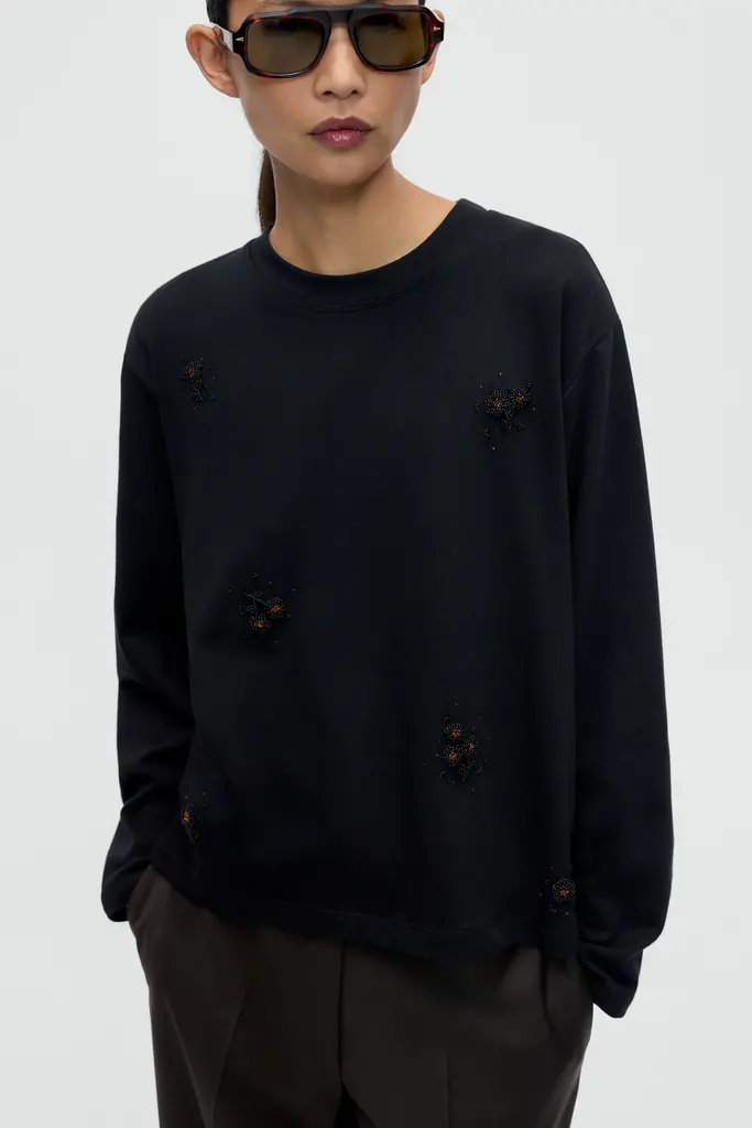 Cordera Embellished Long Sleeve Tee