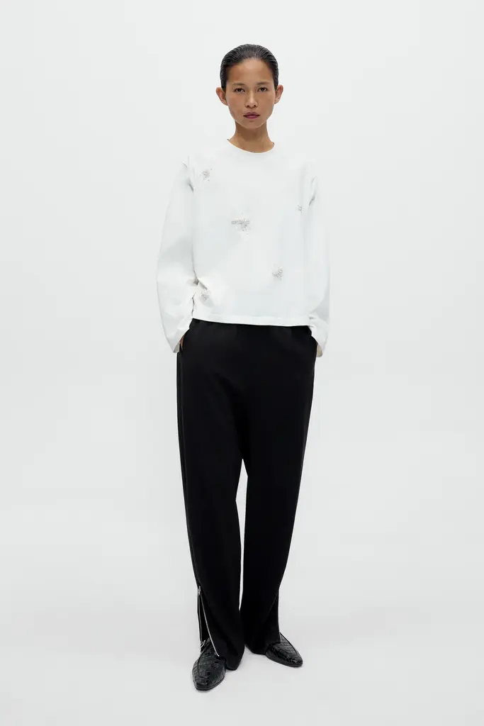 Cordera Embellished Long Sleeve Tee