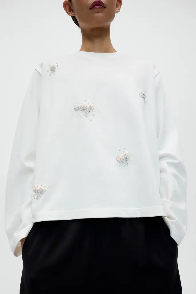Cordera Embellished Long Sleeve Tee