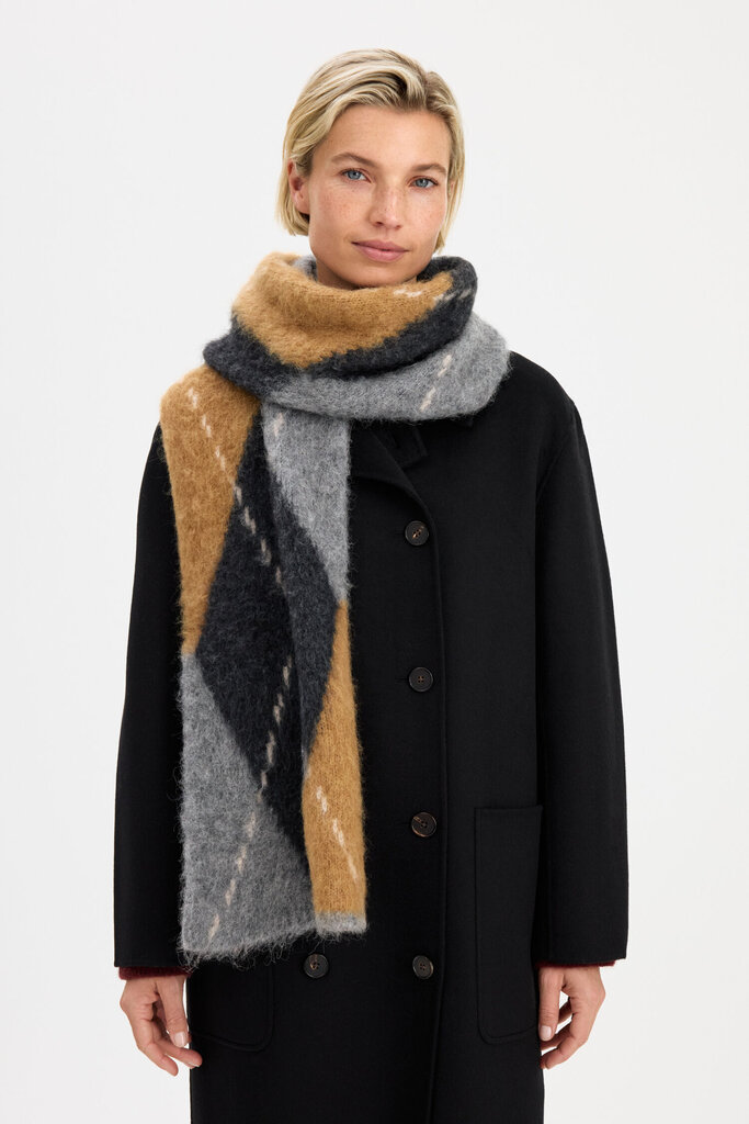 Filippa K Alpaca check scarf