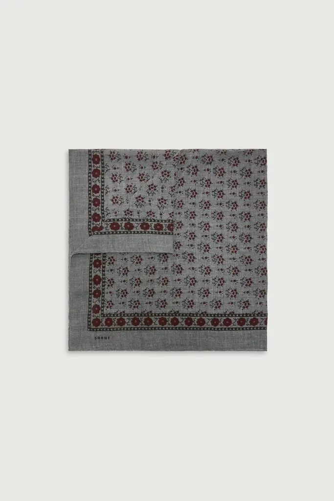 Soeur Foulard D Classiq Gris Fronce Kaki