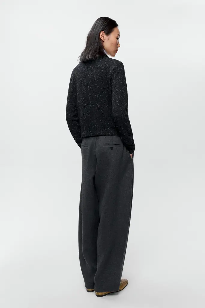 Cordera Silk Wool Flecked Polo