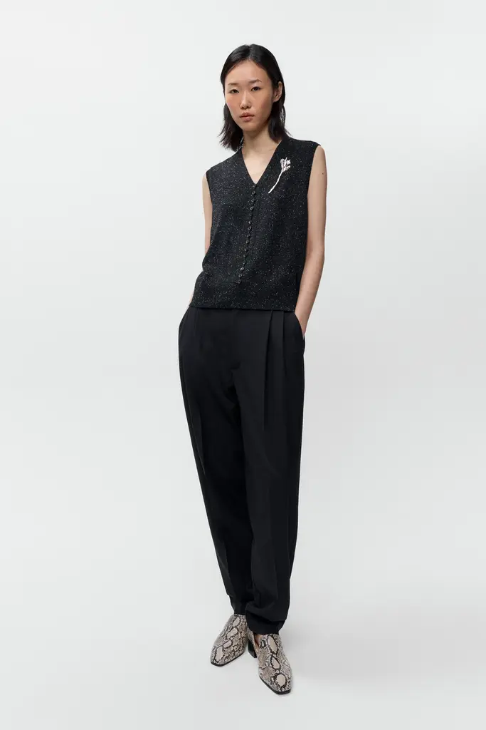 Cordera Silk Wool Flecked Waistcoat