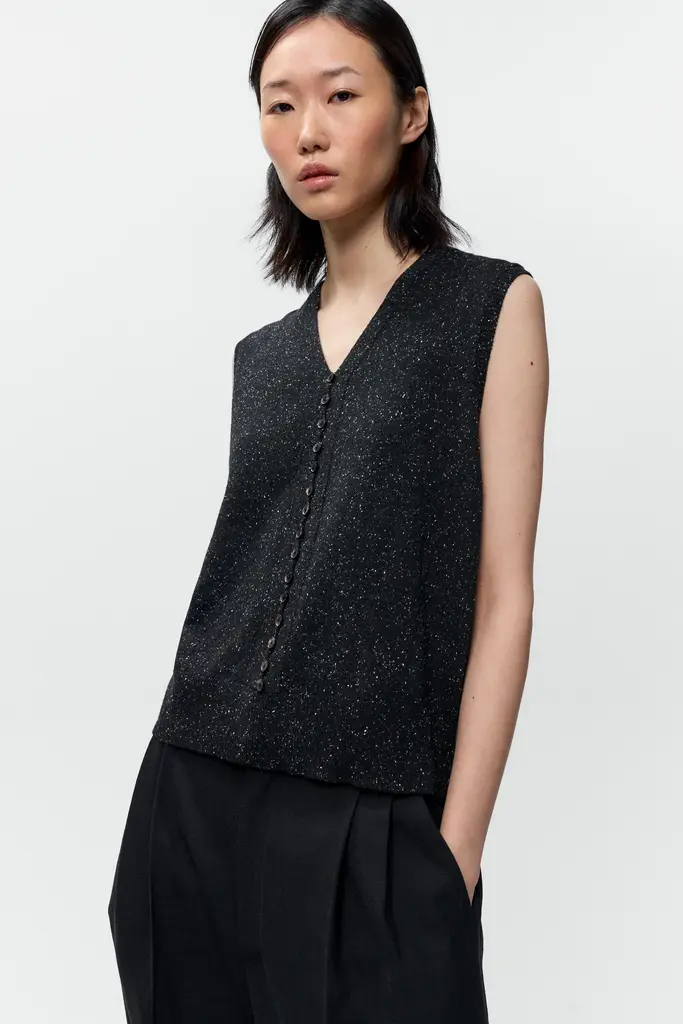 Cordera Silk Wool Flecked Waistcoat