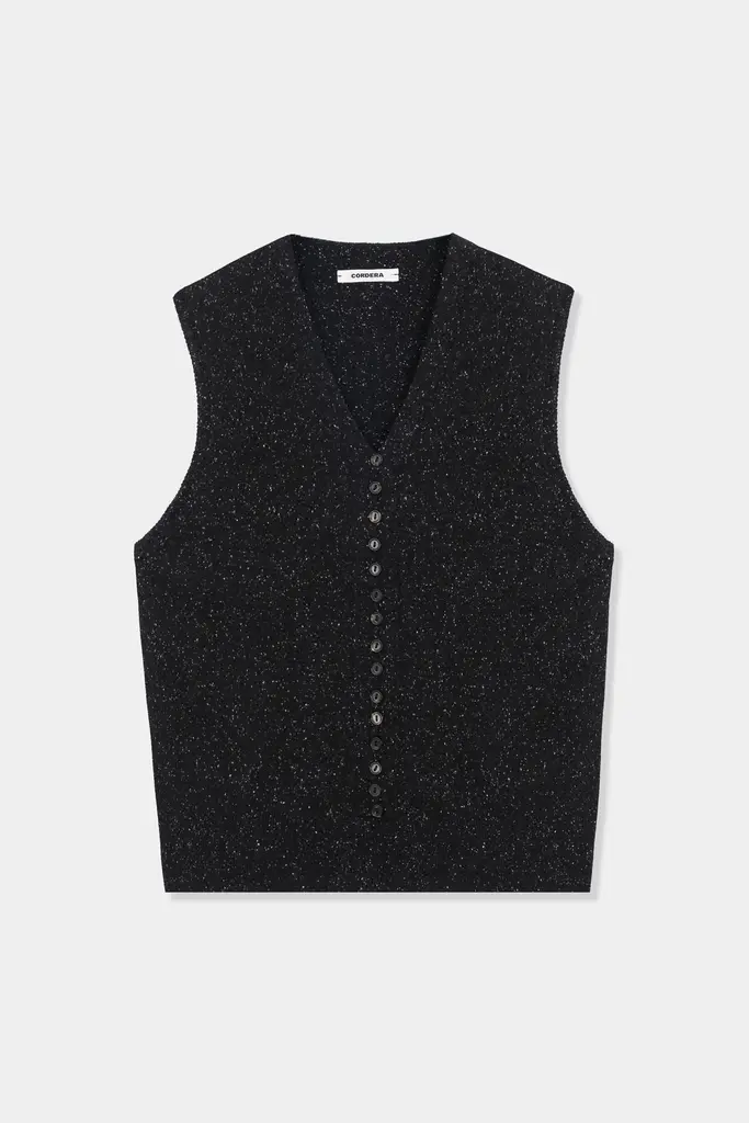 Cordera Silk Wool Flecked Waistcoat