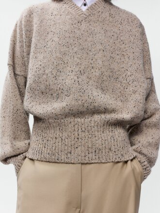 Cordera Speckled V-Neck Sweater