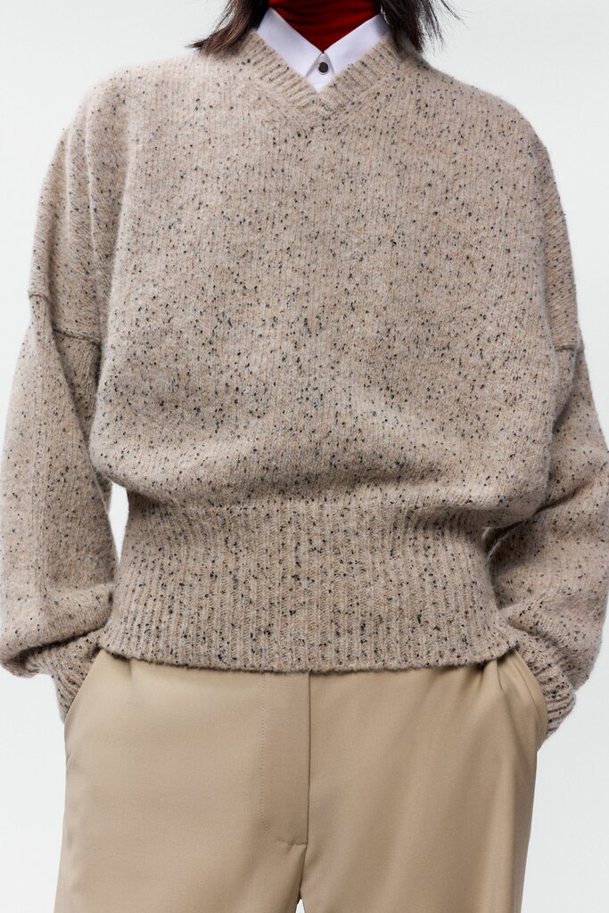 Cordera Speckled V-Neck Sweater