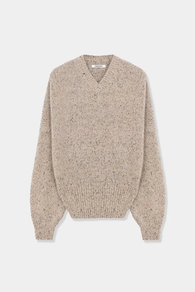 Cordera Speckled V-Neck Sweater