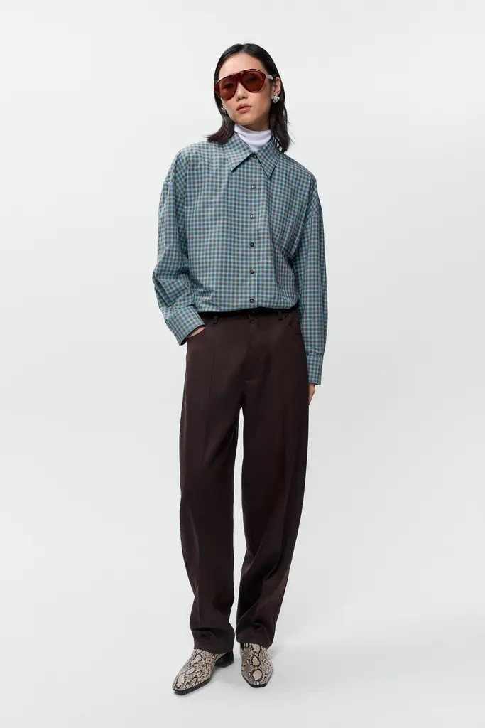 Cordera Checked Oversized Shirt