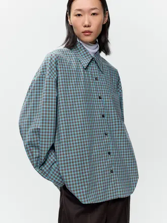 Cordera Checked Oversized Shirt