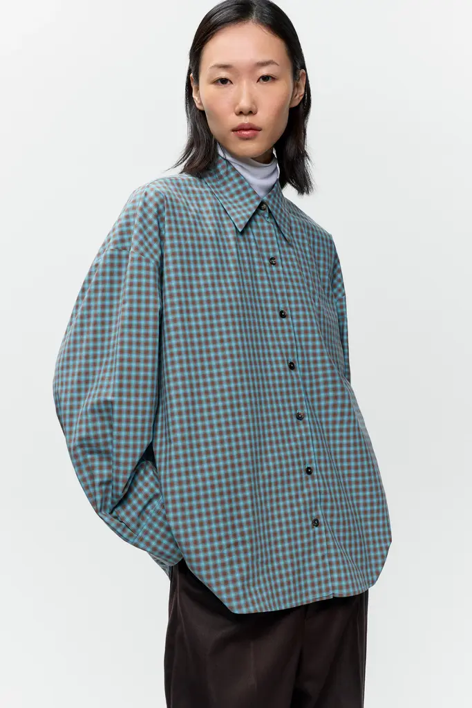 Cordera Checked Oversized Shirt