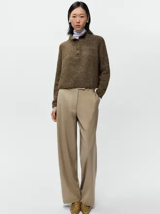 Cordera Melange Polo Sweater