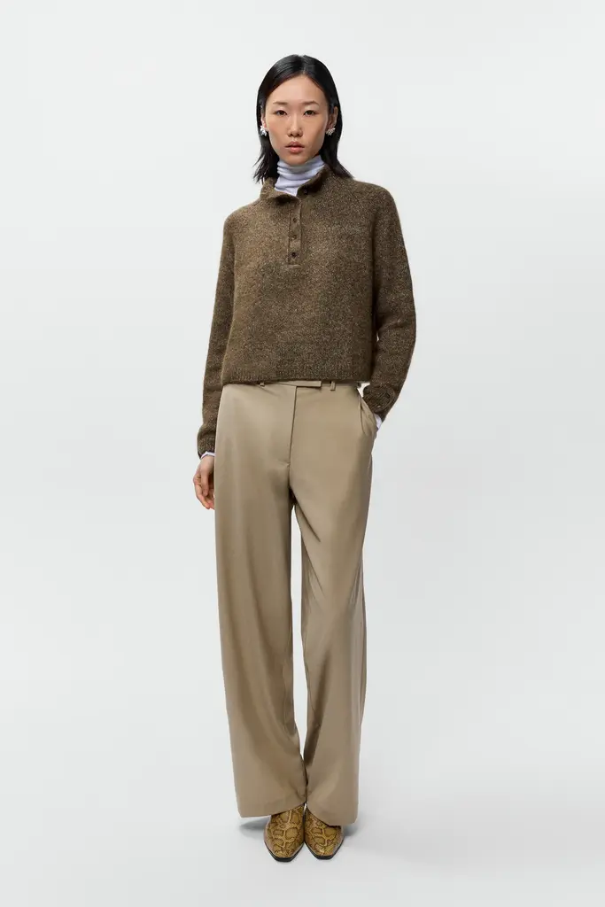 Cordera Melange Polo Sweater