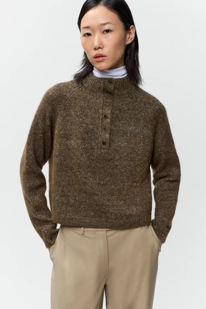 Cordera Melange Polo Sweater