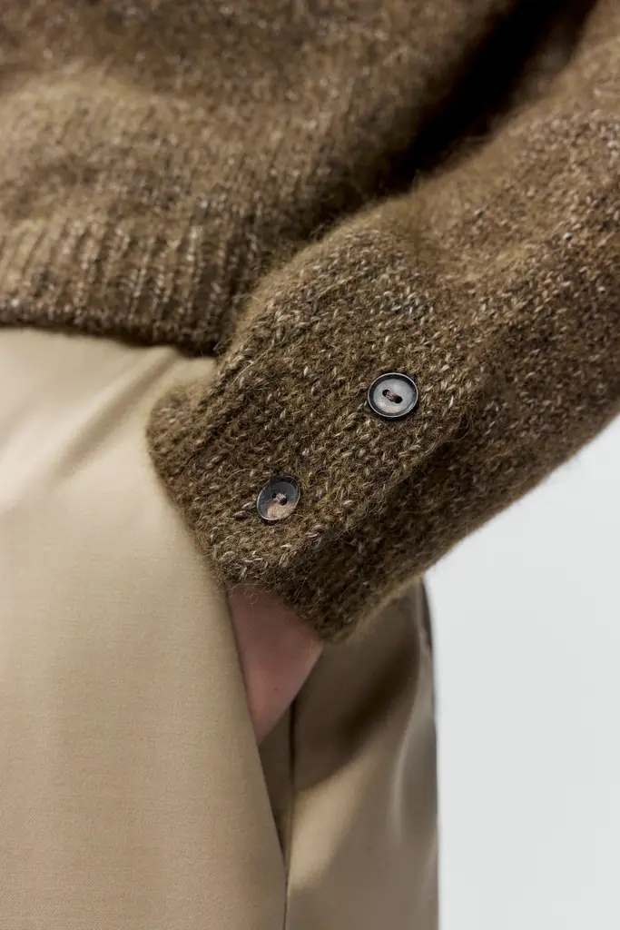 Cordera Melange Polo Sweater