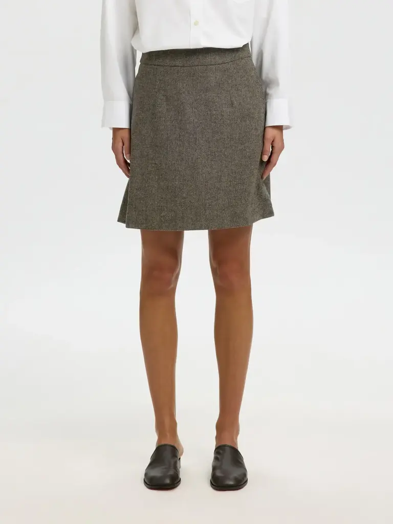 Selected Reeda Wool Short Skirt