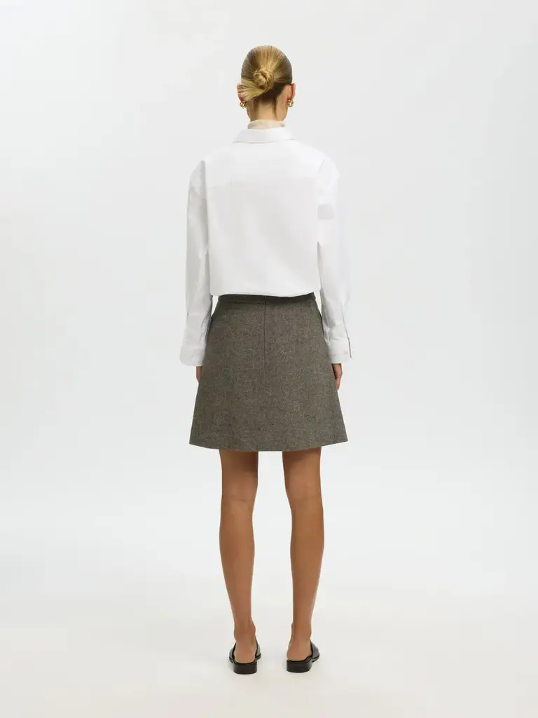 Selected Reeda Wool Short Skirt