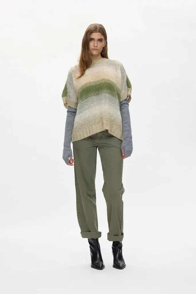 Rabens saloner Blurred Yarn Boxy Sweater