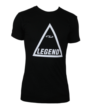 Legend Sports t-shirt zwart Legend triangle