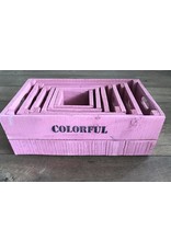 Damn Set of 6 boxes pink