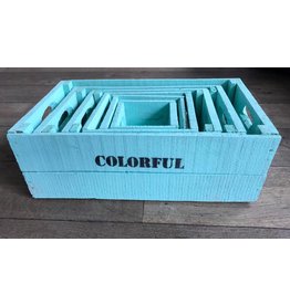 Damn Set of boxes 6 turquoise