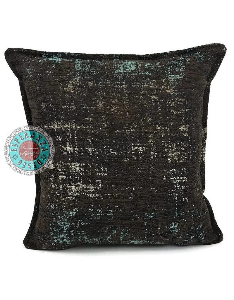 Damn Throw pillow industrial petrol - Copy - Copy - Copy