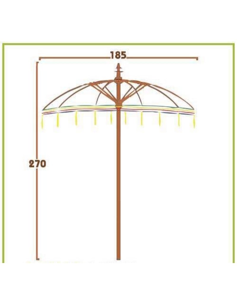 Damn parasol groot lime