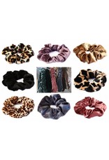 Damn Cotton scrunchie leopard dark brown - Copy