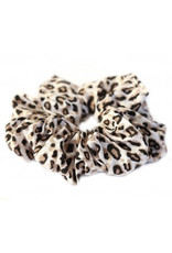 Damn Cotton scrunchie leopard naturel